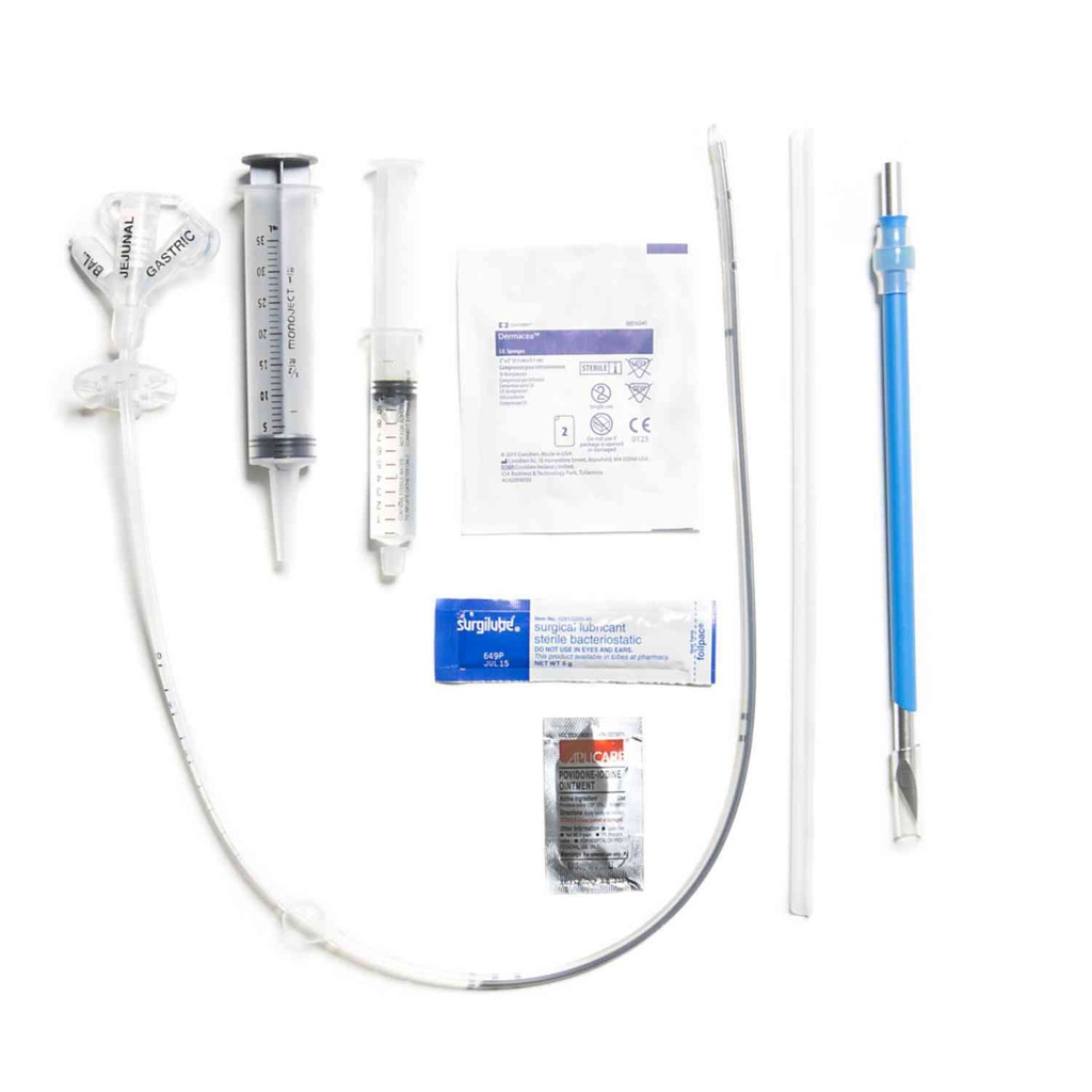Avanos MIC 18 Fr Gastric-Jejunal Surgical Placement Feeding Tube Kit