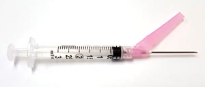 Exel Corporation Safety Syringe (3 mL) w/ Safety Needle (18G x 1½")