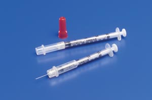 TB Safety Syringe, 1mL, 28G x ½", 5 bx/cs