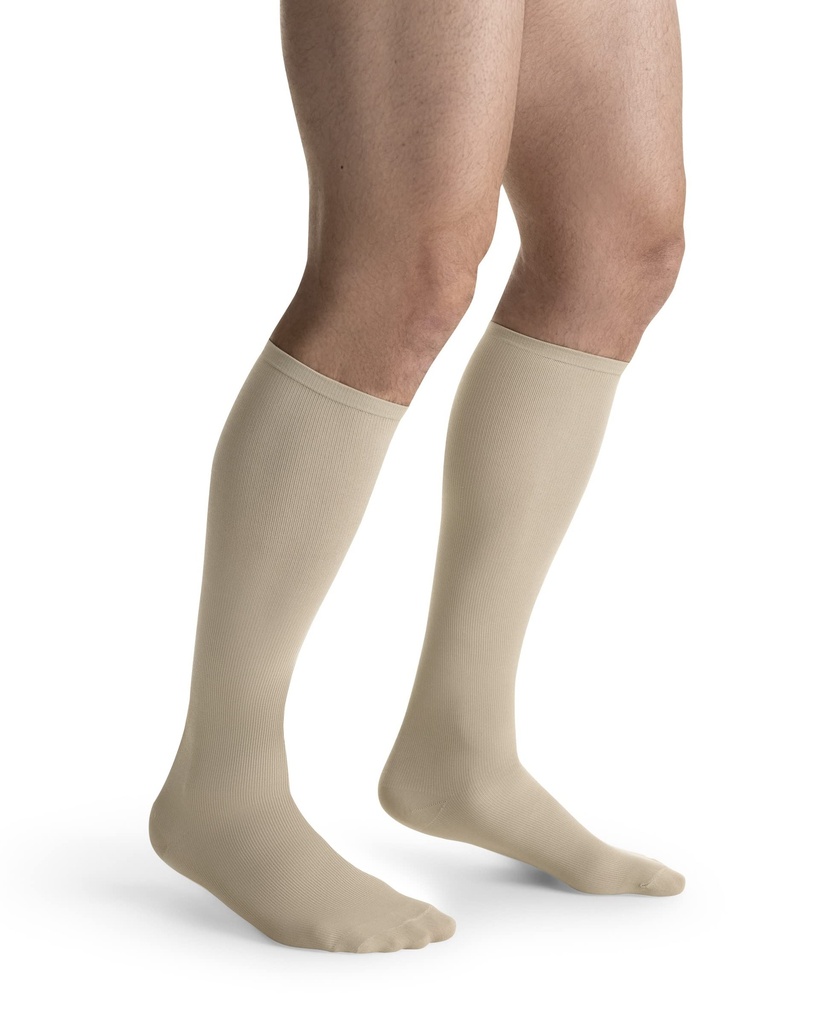 BSN Medical/Jobst Travel Sock, Knee High, 15-20 mmHG, Closed Toe, Beige, Size 2