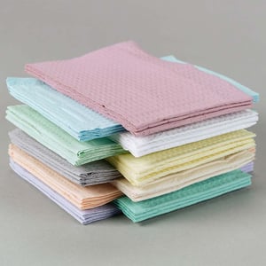 Towels, Tissue, Waffle, White, 13" x 18"