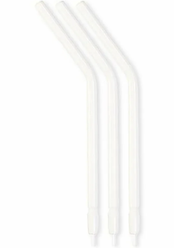 Air/Water Syringe Tips, Plastic Core, Disposable, White, 250/bg