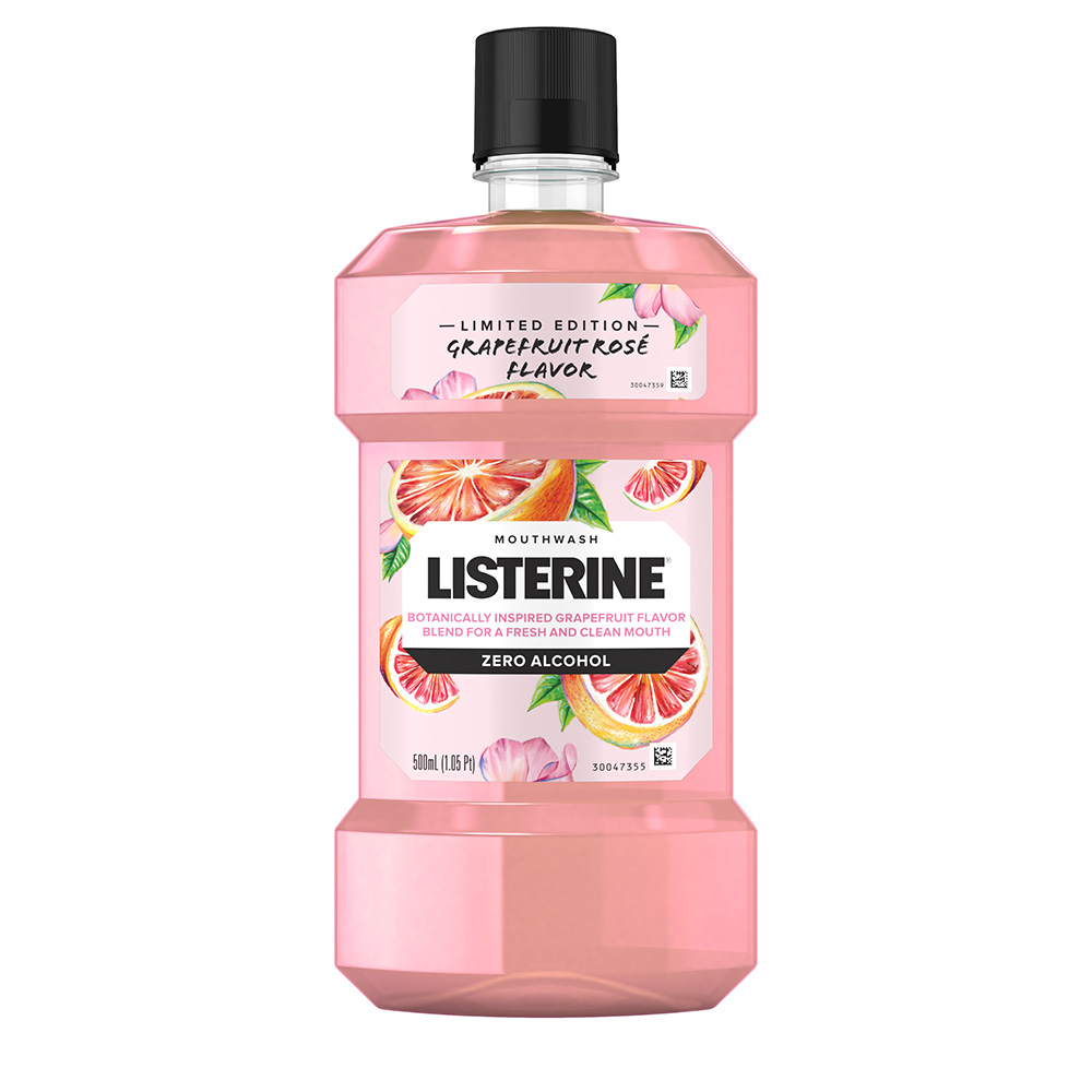 Johnson & Johnson Oral Health Products Listerine Mouthwash, Grapefruit Rose, 500mL