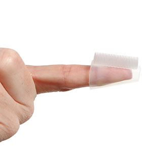 New World Imports Finger Toothbrush, 1.25" Length, Individually Wrapped, Bulk