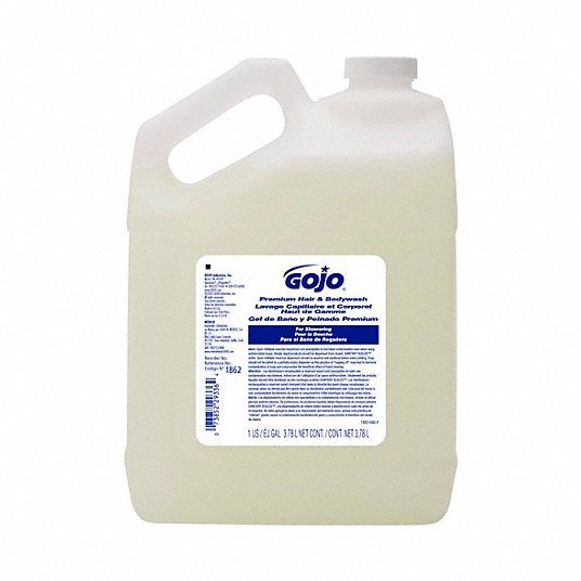 GOJO® Premium Body & Hair Shampoo, Bulk Pour Gallon, Clear, 4/cs
