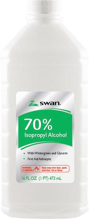 Wintergreen Isopropyl Rubbing Alcohol, 70% IPA, 16 oz, 12/cs (132 cs/plt) (84543)