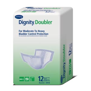 Dignity® Doubler, For Moderate to Heavy Protection, 13" x 24", White, 12/bg, 6 bg/cs