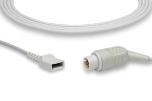 IBP Adapter Cable: IBP Adapter Cable for Utah Transducers, AAMI Compatible w/ OEM: 650-208