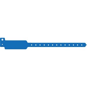 Wristband, Adult/ Pediatric, Write-On Tri-Laminate, Custom Printed, Blue, 500/bx