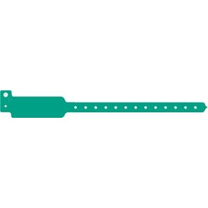 Wristband, Adult/ Pediatric, Write-On Tri-Laminate, Custom Printed, Green, 500/bx