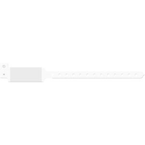 Wristband, Adult/ Pediatric, Imprinter Tri-Laminate, Custom Printed, White, 500/bx