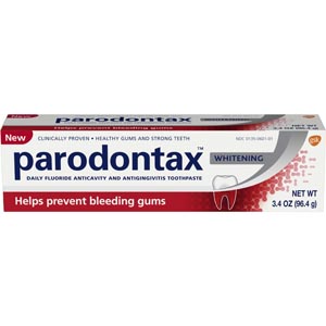 Parodontax Whitening Toothpaste, 3.4 oz. tubeg, 2 pkg/cs (12 tubes total) GSK# 38480