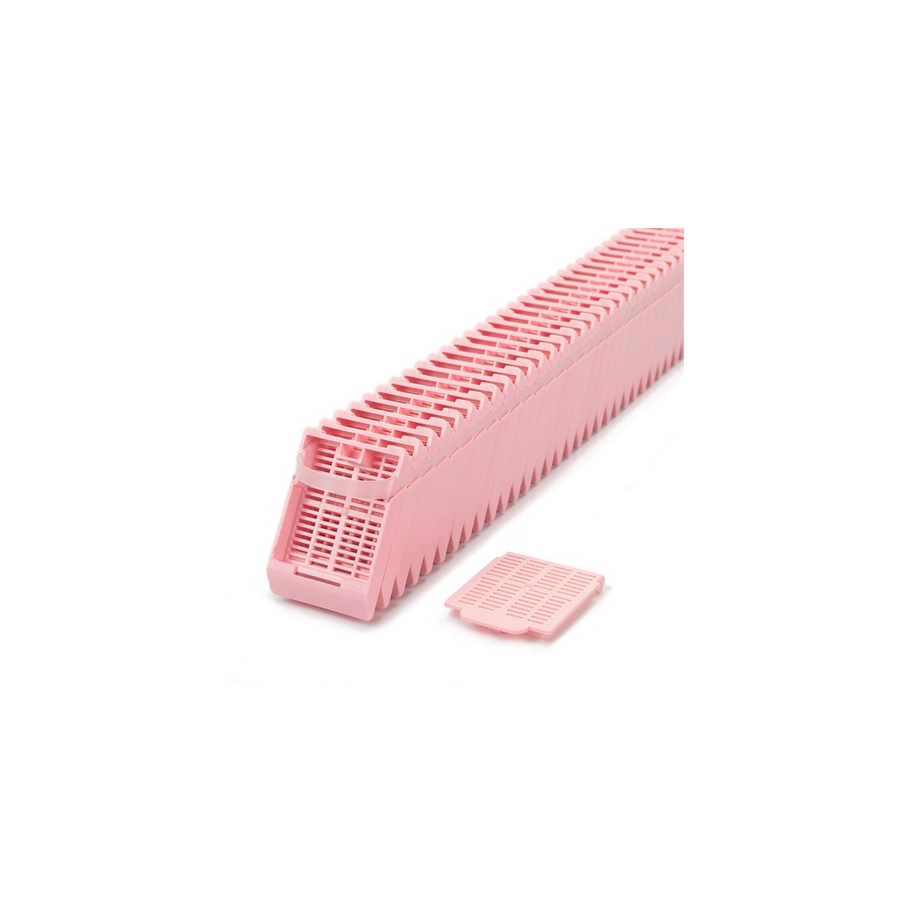 Histosette® II, Lid Only Cassettes for Label Machine, Tissue, Pink, (base sold separately)