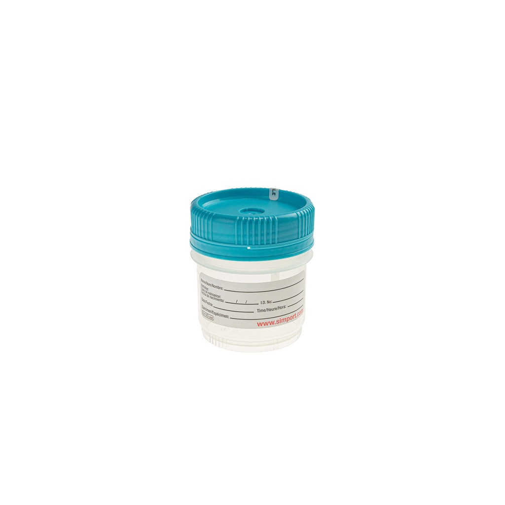 Simport Scientific Urine Container, 90mL, Tamper Evident, Sterile, 400/cs