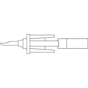 Non-Vented Spike Adapter, Permits Connection of a Vented IV Spike to a Semi-Rigid Plastic IV Container, Latex Free (LF), 24/cs