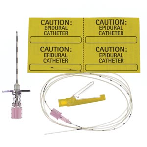 Tuohy Needle, 18G x 2", 20G Closed Tip PERIFIX ONE Pediatric Catheter, Catheter Connector & Threading Assist Guide, 12/cs