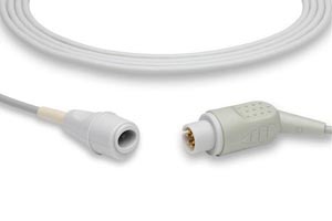 IBP Adapter Cable: IBP Adapter Cable for Edwards Transducers, AAMI Compatible w/ OEM: 8000-0665, 896019021, 0010-21-43094