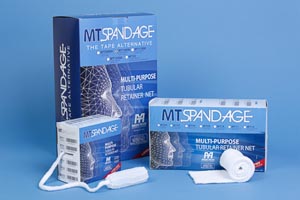 MT Spandage Tubular Retainer Net, Latex-Free, 50yds Stretched, Custom Size (Circumference Stretch To 80"), Size 22, 1/bx