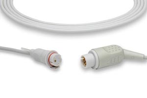 IBP Adapter Cable: IBP Adapter Cable for BD Transducers, AAMI Compatible w/ OEM: 684085, 001C-30-70758, 690-0021-00
