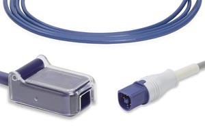 SpO2 Adapter Cable, 300cm, Philips Compatible w/ OEM: M1943NL, 989803136591, TCEO-0114-1021, TE1516, NXPH300