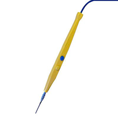 Conmed Goldline Push Button Disposable Electrosurgical Hand Control Pencil with 10ft Cable and Safety Holster, 40/Case