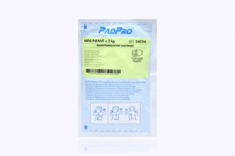 Conmed PadPro Mini Pediatric Radiotranslucent Multifunction Electrode with Physio-Control Quik-Combo Connector, 10/Case