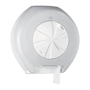 Bath Tissue Roll Dispenser, 3 Roll, for OptiCore®, Universal, White, T11, Plastic, 14.6" x 14.1" x 6.3"