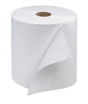 Hand Towel Roll, Advanced, White, 1-Ply, Embossed, H21, 600ft, 7.9" x 7.8" x 1.9", 12 rl/cs (25 cs/plt)