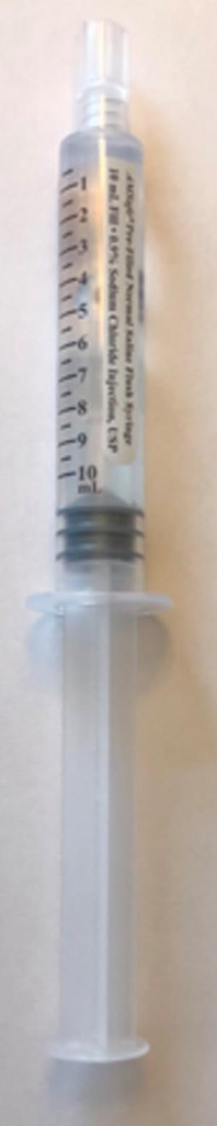 Pre-Filled Normal Saline Flush Syringe, 10ml 0.9% Sodium Chloride Fill in 10ml Syringe, 30/bx, 6 bx/cs