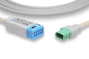 ECG Trunk Cable, 3/5 Leads, Mindray > Datascope Compatible w/ OEM: 0012-00-1745-01, 0012-00-1745-02