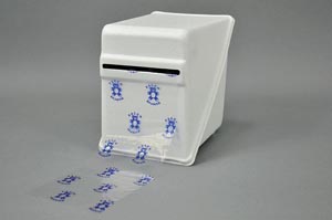 Barrier Film Dispenser, 7 ¼ L x 5-¼ W x 7 H, White Polystyrene (Fits 4 x 6 Film) (US SALES ONLY)