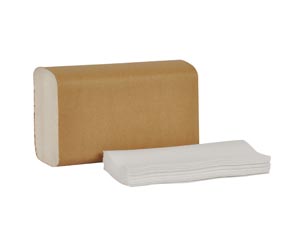 Hand Towel, Multifold, Universal, White, 1-Ply, Embossed, H2, 9.5" x 8.1", 250 sht/pk, 16 pk/cs