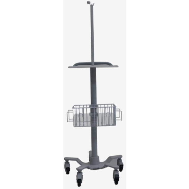 Rolling Cart, Includes: Basket and Patient Cable Arm for AT-102 G2, AT-10 Pluse, and AT-2 Plus