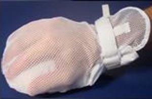 Adult Mitts, Essential Secure, Mesh Back, No Finger Separators (Includes 48-1/2" Straps), Latex-Free, One Size