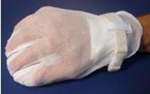 Adult Mitts, Assured Control, Mesh Back, (5) Finger Separators (Includes 48" Straps), Latex-Free, One Size