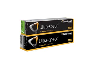 Ultra-Speed Intraoral film, DF-57C, Size 2, 2-film Super Poly-Soft packets with ClinAsept barrier. 100/bx