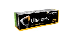 Ultra-Speed Intraoral film, DF-54C, Size 0, 1-film Super Poly-Soft packets with ClinAsept barrier. 75/bx