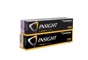 INSIGHT Intraoral film, IP-21C, Size 2, 1-film Super Poly-Soft Packets with ClinAsept barrier. 100/bx