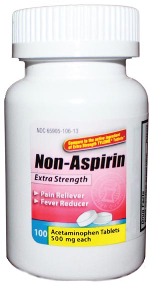 Acetaminophen Tablets, 500mg, 100/btl, 24 btl/cs, Compare to Tylenol® Extra Strength