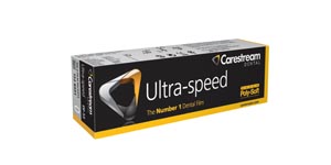 Ultra-Speed Intraoral film, DF-53, Size 0, 2-film Super Poly-Soft packets. 100/bx