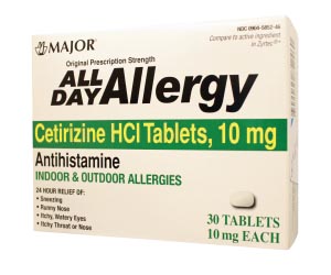 All Day Allergy, 24 Hour, 30s, Compare to Zyrtec®, 24/cs, NDC# 00904-6717-46