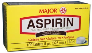 Aspirin, Film Coated, 325mg, 100s, Compare to Bayer®, NDC# 00536-1054-29