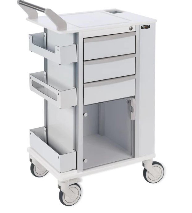 Bowman Deluxe Rolling Storage Cart w/5" Casters
