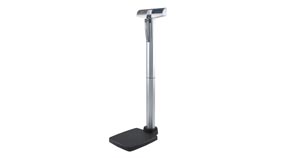 Digital Eye-Level Stand-On Scale with Height Rod, Power Adapter (6) AA Batteries (included) or ADPT31 (included), EMR Connectivity via Optional Pelstar® Wireless Technology, 250 kg Capacity