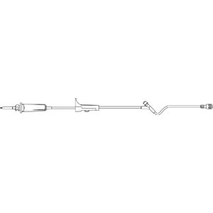 Lipid Admin Set, Universal Spike, SPIN-Lock Connector, Injection Site 6" Above Distal End, 16mL Priming Volume, 83"L, 15 Drops/mL, DEHP, Latex Free (LF), 50/cs (Rx)