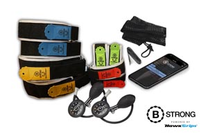 Package Includes: 8 BFR Bands Total (1) Pair Each of Sizes 1-4, (2) hand pumps, (1) tape measure, (1) carrying bag, (1) license to BStrong's Guidance App
