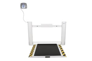 Wheelchair Scale, Wall-Mounted, Fold-Up, Antimicrobial, KG Only, USB Connectivity, Optional Pelstar Wireless Technology, Power Adapter (ADPT30) Included