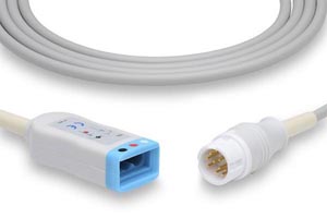 ECG Trunk Cable, 3 Leads, Philips Compatible w/ OEM: M1669A, 989803145071, CB-73385R, 989803170171, CB-71385R, 453561490121, M1669A, 989803145071