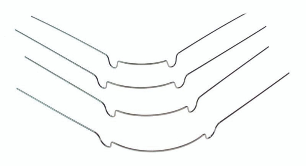 Flat Arch Labial Bows - 28mm / 1.102" (10 pack) 