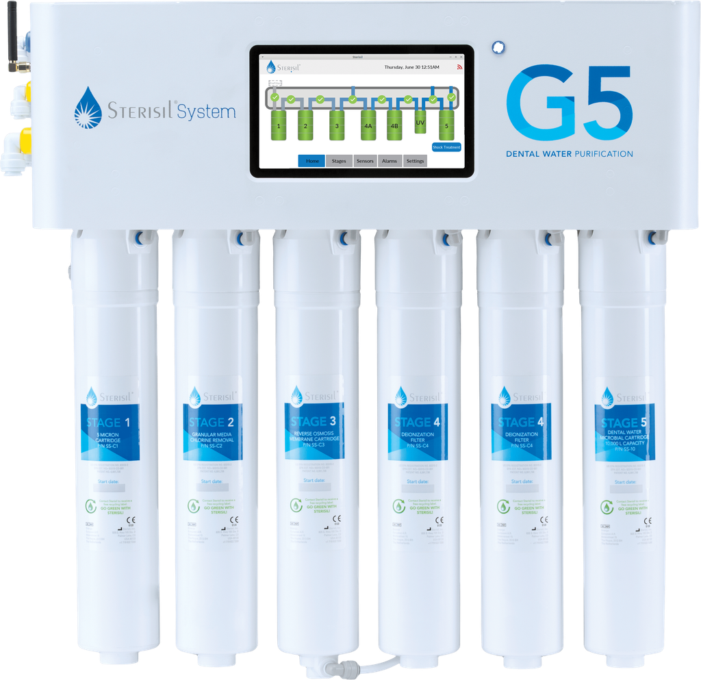 Sterisil® System G5 Dental Water Purification System Recommended for 42+ operatories